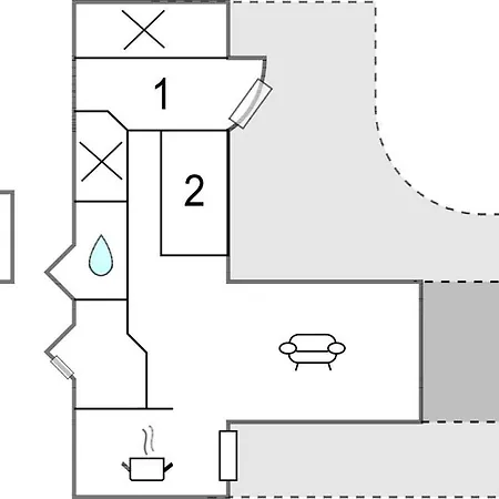 2 Bedroom Lovely In Сasa de vacaciones